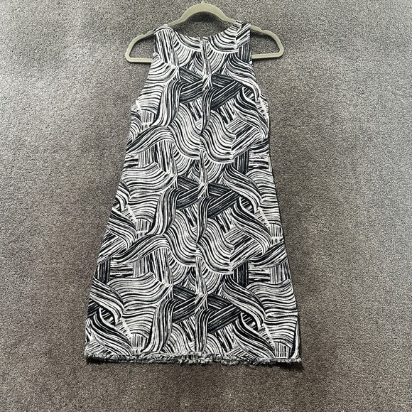 Garnet Hill Harborside 100% Linen Fringe A Line Dress Women 0 Coastal Beach - Picture 2 of 12